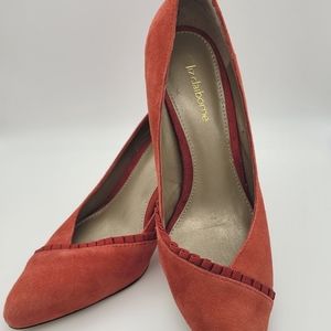 Liz Claiborne Red Suede Heels👠